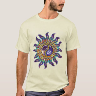 T-shirt Mosaic Yin Yang Sun