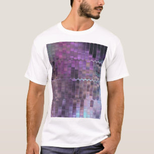 T-shirt Mosaïque brillante : Abstraite brillante multicolo
