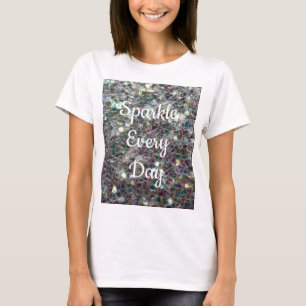 T-shirt Mosaïque d'argent Étincelle tous les jours personn