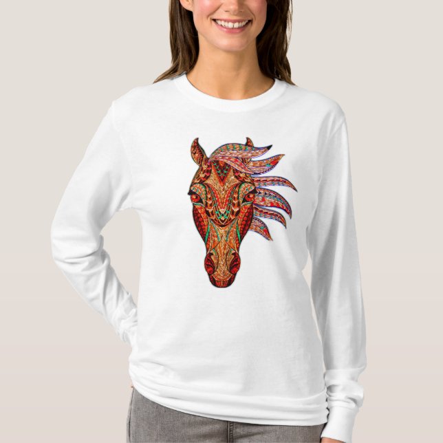 T-shirt Mosaïque de bijoux de cheval (Devant)