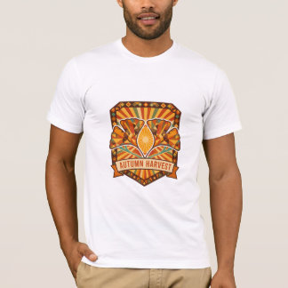 T-shirt Mosaïque Ginkgo Retro Mosaïque de récolte 