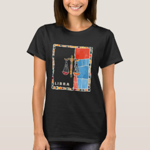 T-shirt mosaïque signe du zodiaque Balance - harmonie et é