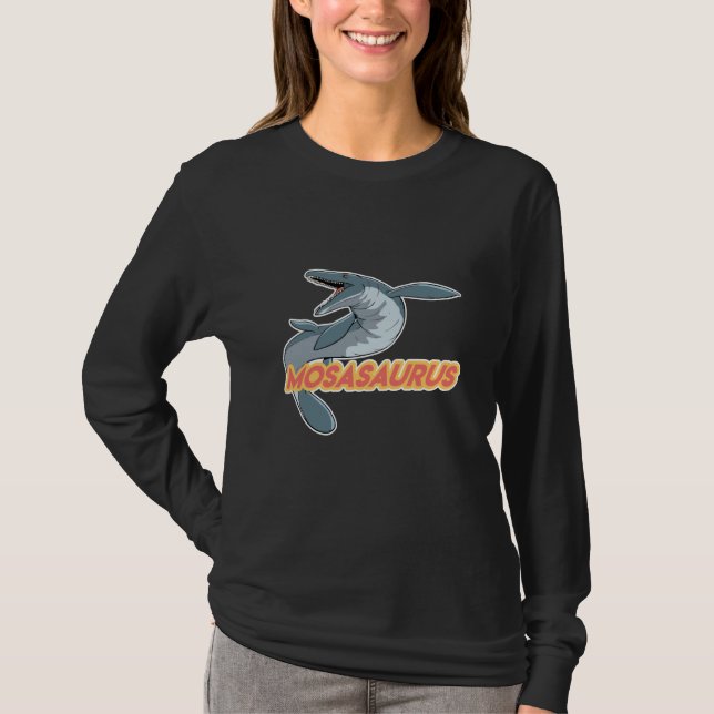T-shirt Mosasaurus Dino Prehistoric Dinosaur  1 (Devant)