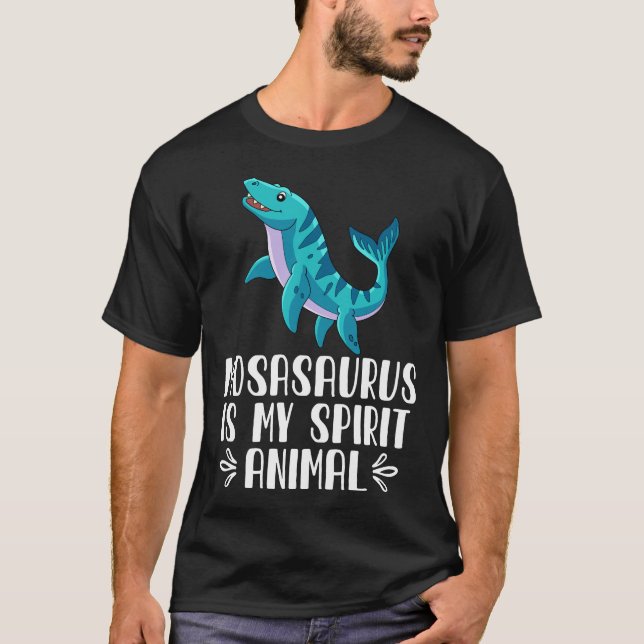 T-shirt Mosasaurus est Mon Esprit Animal (Devant)