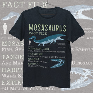 T-shirt Mosasaurus Faits