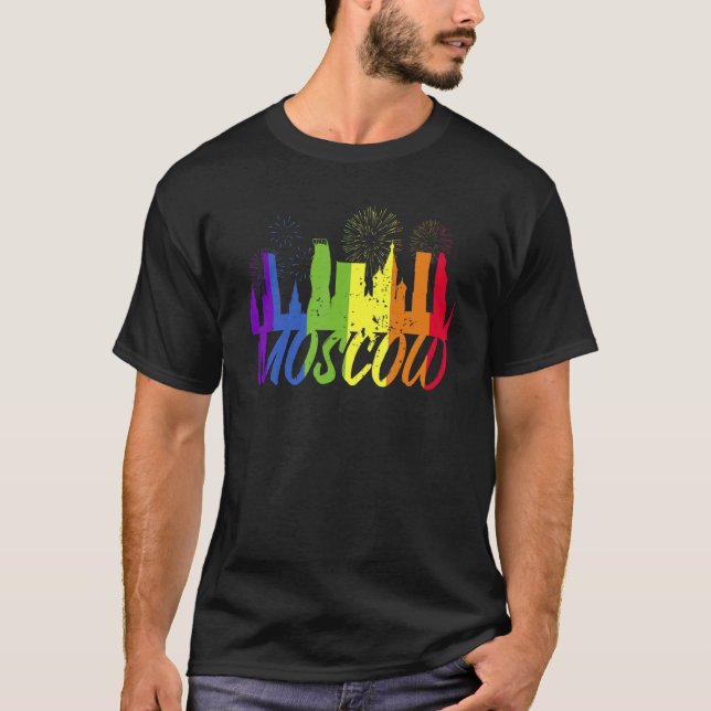T-shirt Moscow Pride Skyline  Pride Parade Moscow (Devant)