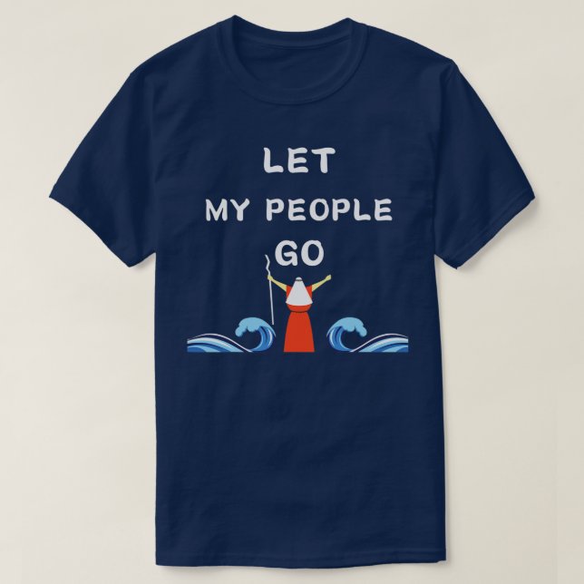 T-shirt Moses Parts The Red Sea Jewish Women Men Passover (Design devant)