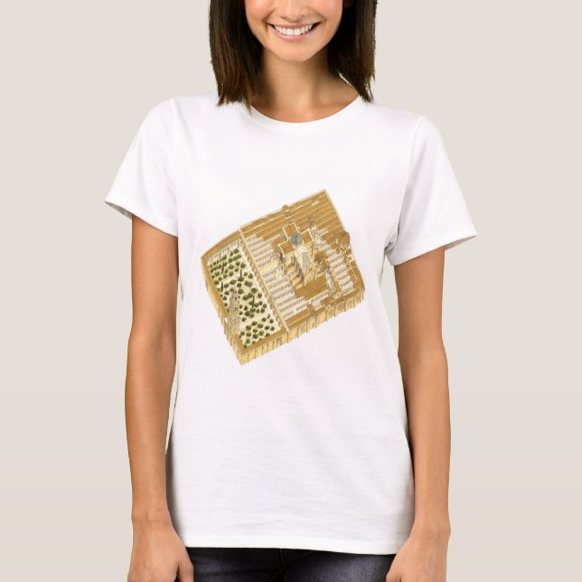 T-shirt Mosquée de Cordoue Espagne. Vue aérienne (Devant)