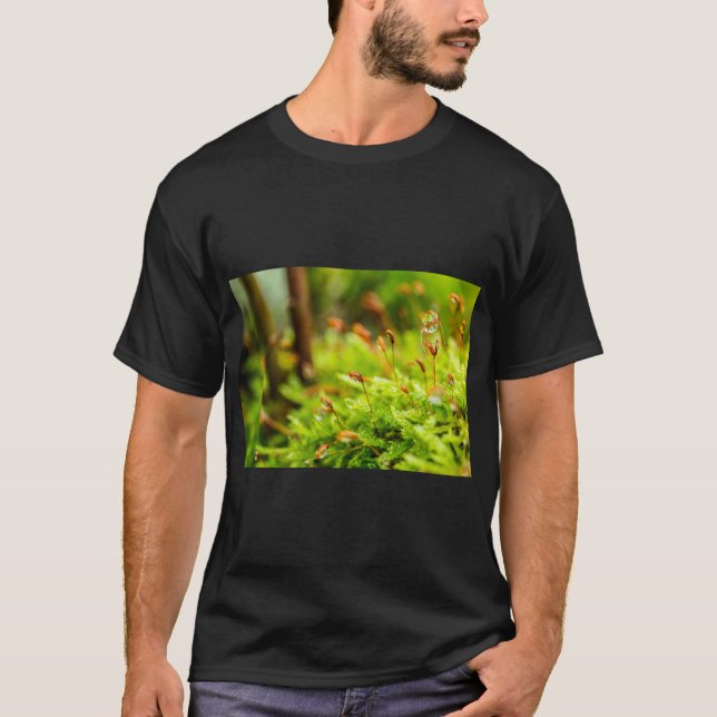 T-shirt Moss & Dewdrop Nature Vibe Tee (Devant)