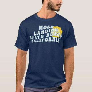 T-shirt Moss Landing State Beach California Retro Wavy 197