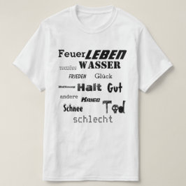 T-shirt Mot allemand Cloud