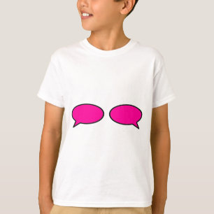 T-shirt Mot bulle gauche Magenta droit MUSÉE Zazzle G