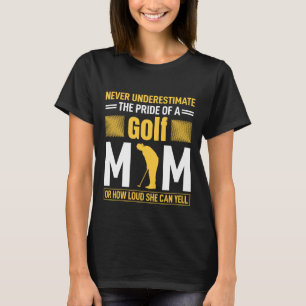 T-shirt mot d'art sportif sur le golf amusant