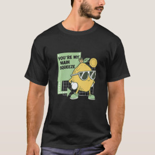 T-shirt Mot de citron Jouer Citron Squeeze Agrumes Fruit