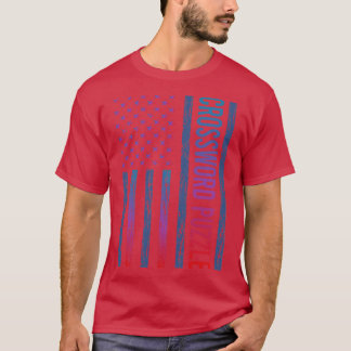 T-shirt Mot de passe de drapeau dégradant