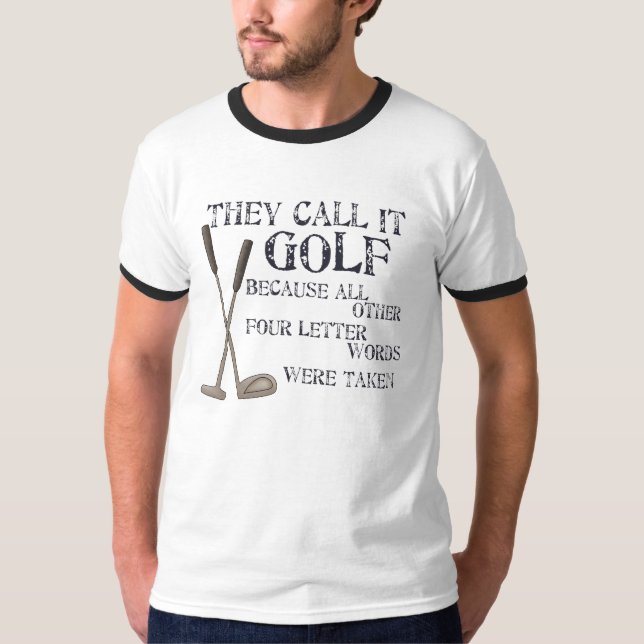 T-shirt Mot de quatre lettres (Devant)