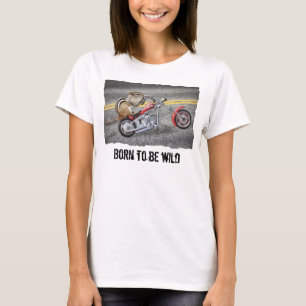 T-shirt Motard de tamia montant une moto