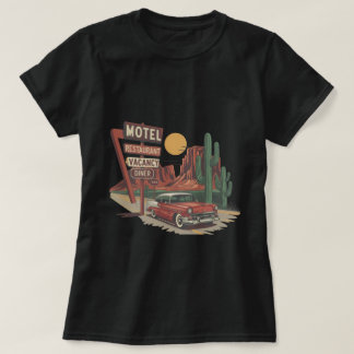 T-shirt MOTEL RESTAURANT VACANCY DINER 666 Classic Car Des