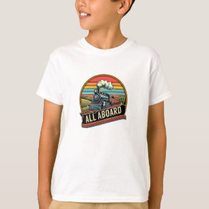 T-shirt Moteur à vapeur du train de locomotives