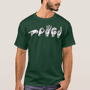 T-shirt MOTEUR ASL Signal Langue Design 3