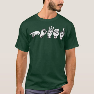 T-shirt MOTEUR ASL Signal Langue Design 3