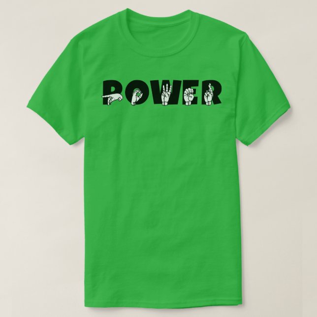 T-shirt MOTEUR ASL Signal Langue Design 5 (Design devant)