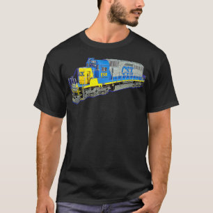 T-shirt Moteur CSX du train de marchandises