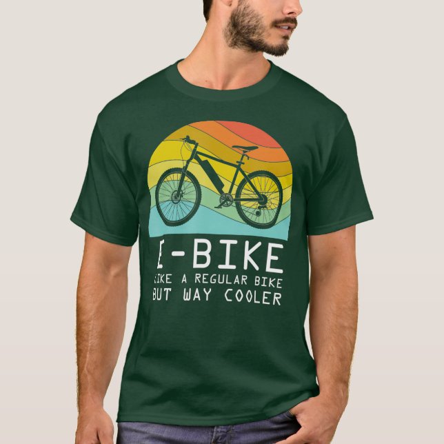 T-shirt Moteur de la batterie de vélo électrique Cool de v (Devant)