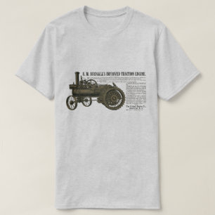 T-shirt Moteur de traction à vapeur Birdsall 1889 Tracteu