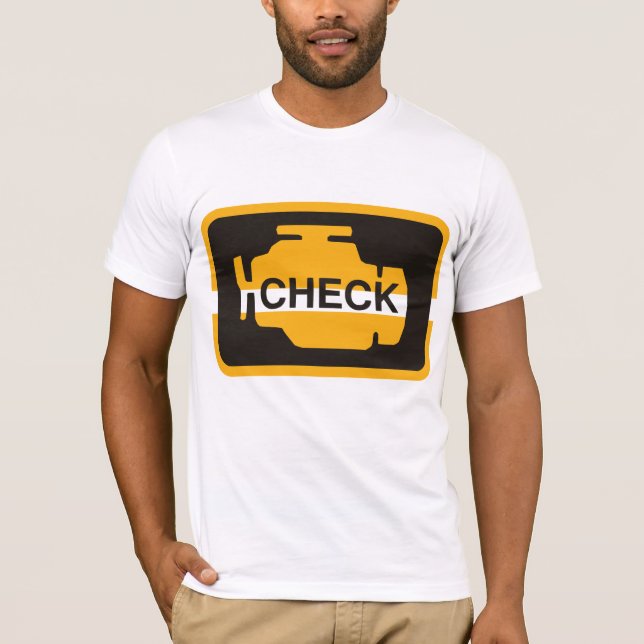 T-Shirt Moteur De Vérification (Devant)