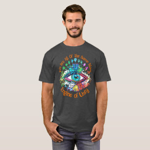 T-Shirt Moteur d'Unité Couleurs Arc-en-Ciel Fondu
