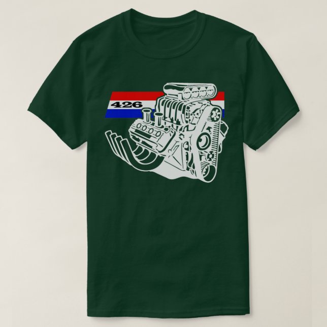 T-shirt Moteur soufflé 426 V8 (Design devant)