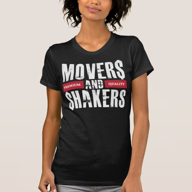 T-shirt Moteurs et dispositifs trembleurs - rouge et blanc (Devant)