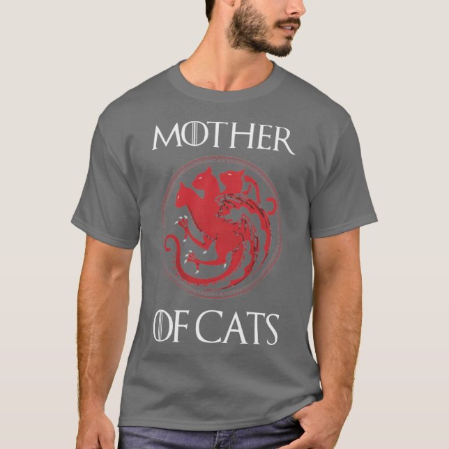 T-shirt Mother of Cats Scoop (Devant)