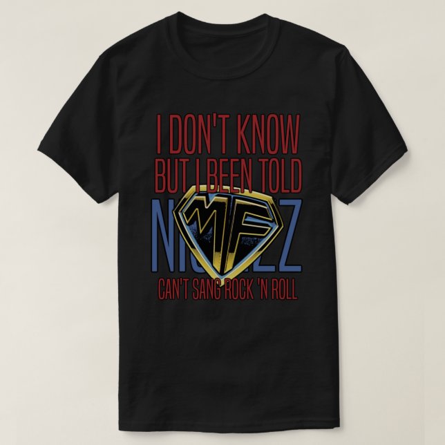 T-shirt Mother&x27 ; s Finest Can't Sang Rock ‘N Roll Clas (Design devant)