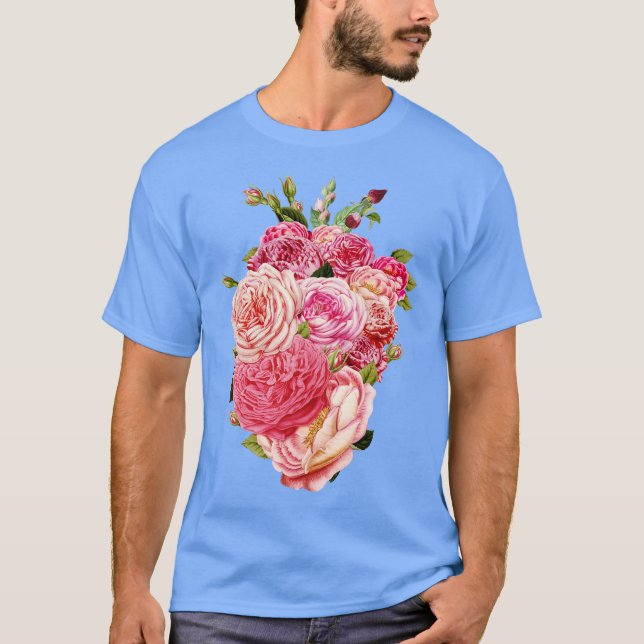 T-shirt Mothers Heart Roses by Tobe Fonseca (Devant)