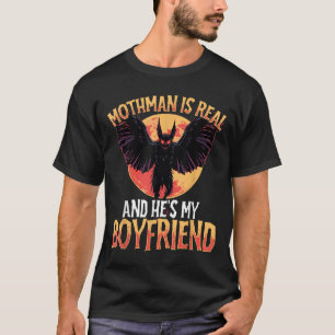 T-shirt Mothman Est Réel Et Il Est Mon Petit Ami Cryptid M