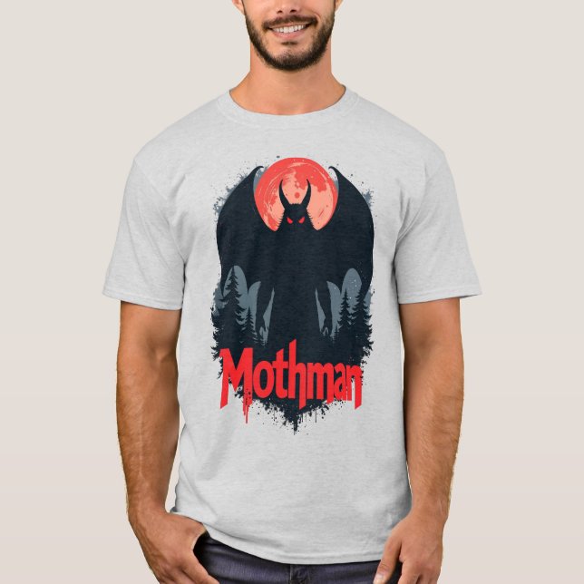 T-Shirt Mothman - West Virginia Cryptid Legend Tee (Devant)