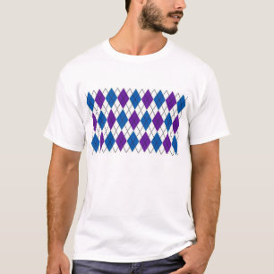 T-shirt Motif à motifs de losanges