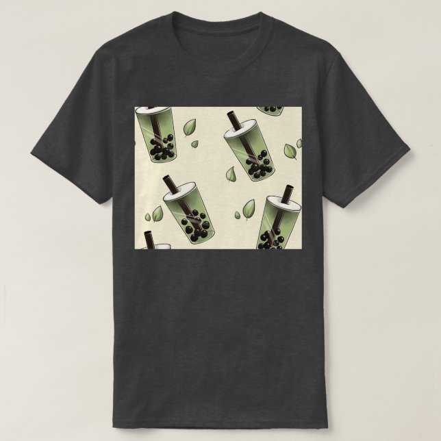 T-shirt Motif à thé Boba (Design devant)