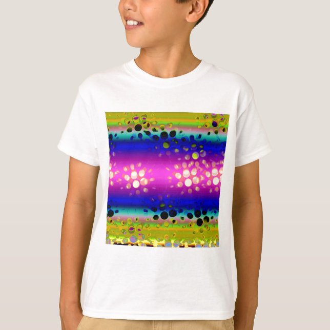 T-shirt Motif Abstrait coloré (Devant)
