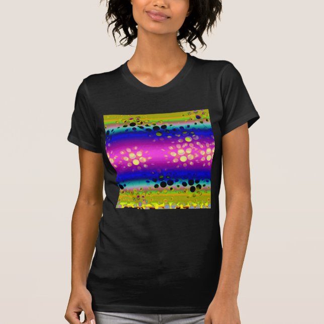 T-shirt Motif Abstrait coloré (Devant)