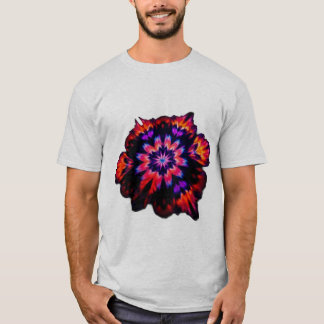 T-shirt Motif Abstrait dynamique à Cravate-colorant