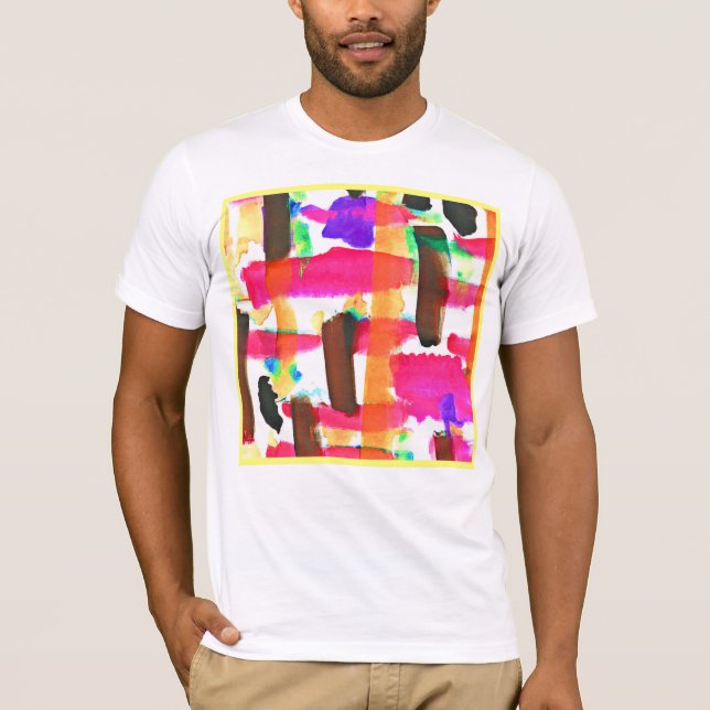 T-shirt Motif Abstrait Dynamique dans l'Art (Devant)