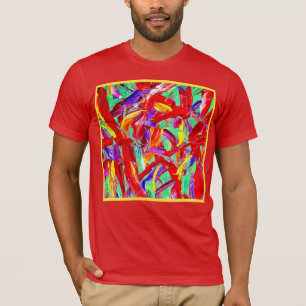 T-shirt Motif Abstrait vif