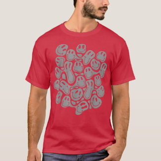 T-shirt motif affamé esthétique fusion noir liquide tourbi