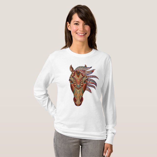 T-shirt motif animal de fractale géométrique d'esprit de (Devant entier)
