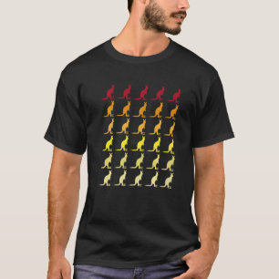 T-shirt Motif animal rétro de Kangaroo
