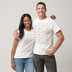 T-shirt Motif arc-en-ciel Boho