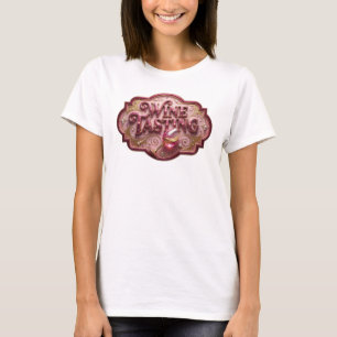 T-shirt Motif Artistique Dégustation de Vin Rose Dynamique